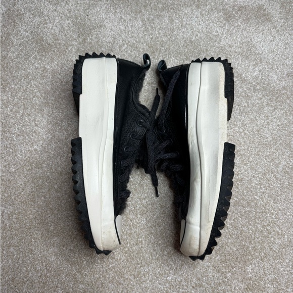 Converse Run star Hike black platform canvas sneaker w9.5/m6 - Picture 5 of 9